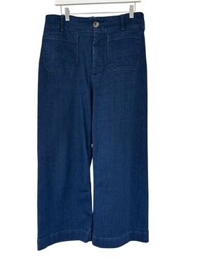 Anthropologie • The Colette Crop High-Rise Wide-Leg Jeans by Maeve